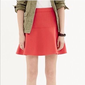 Madewell Red Circle Skater Skirt, Fit and Flare, 0